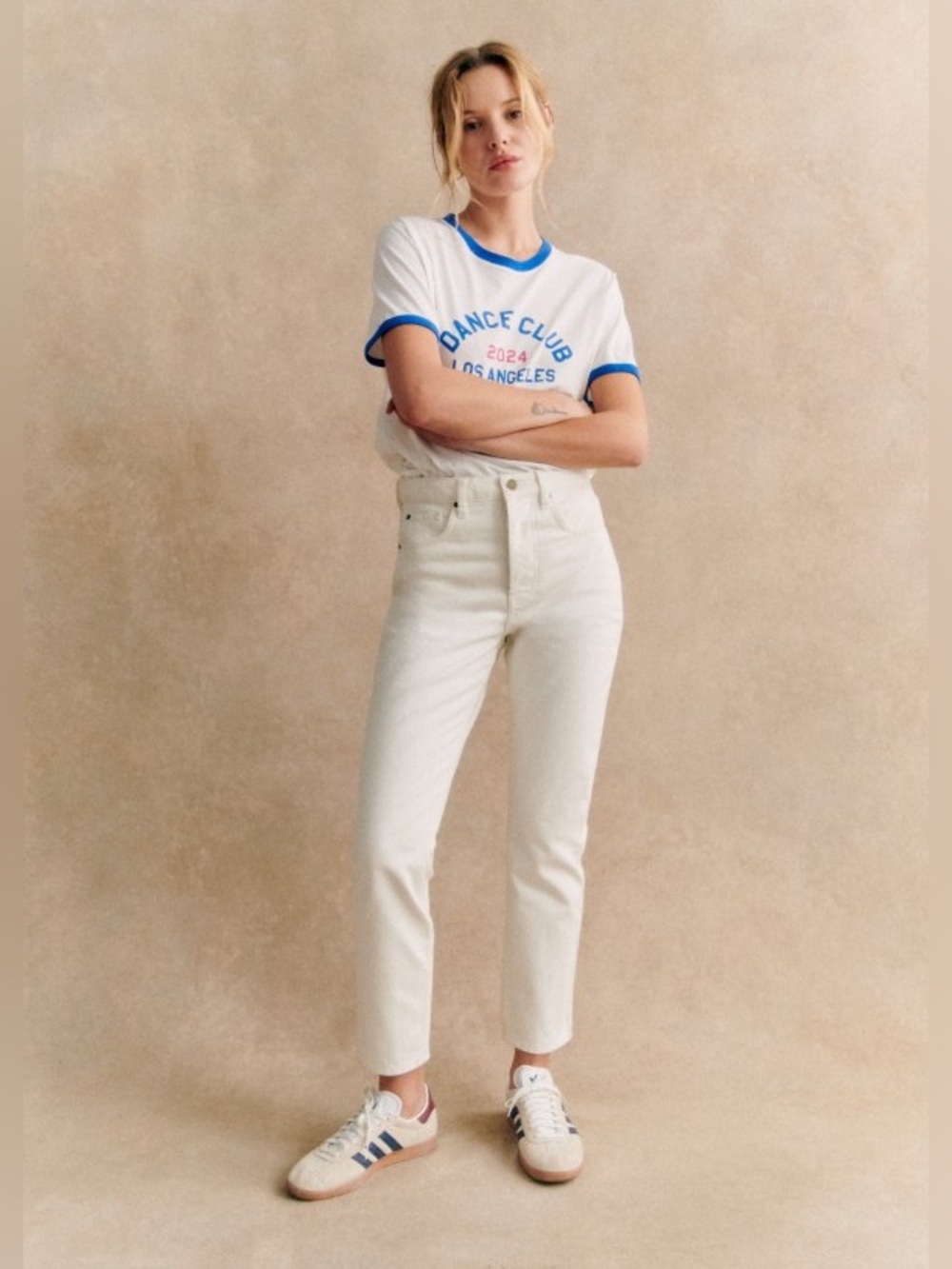 NWT Sezane Brut Sexy White Jeans Tall - Picture 2 of 13